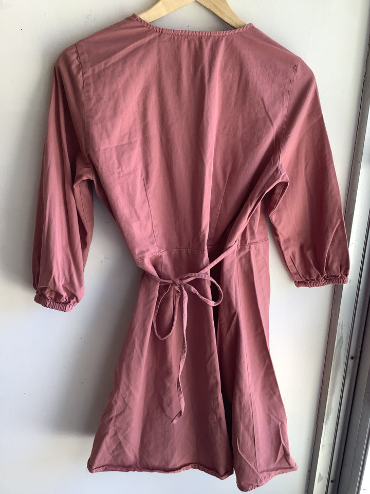Dusty Rose Wrap Dress
