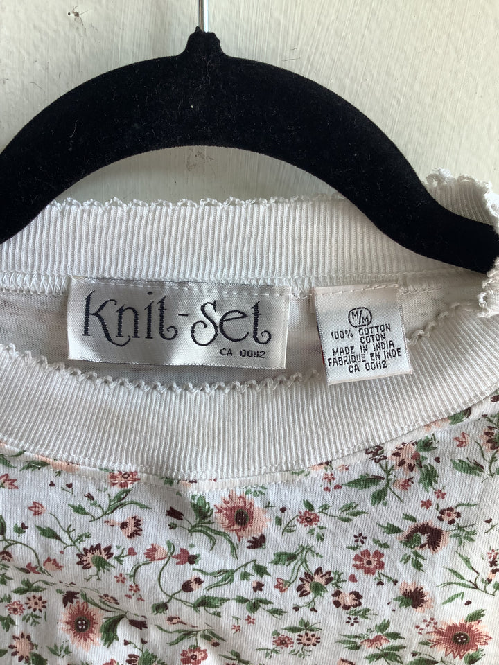 Vintage Floral Cotton Tee