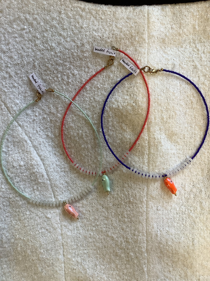 Wild Honey Beaded Fishies Necklace