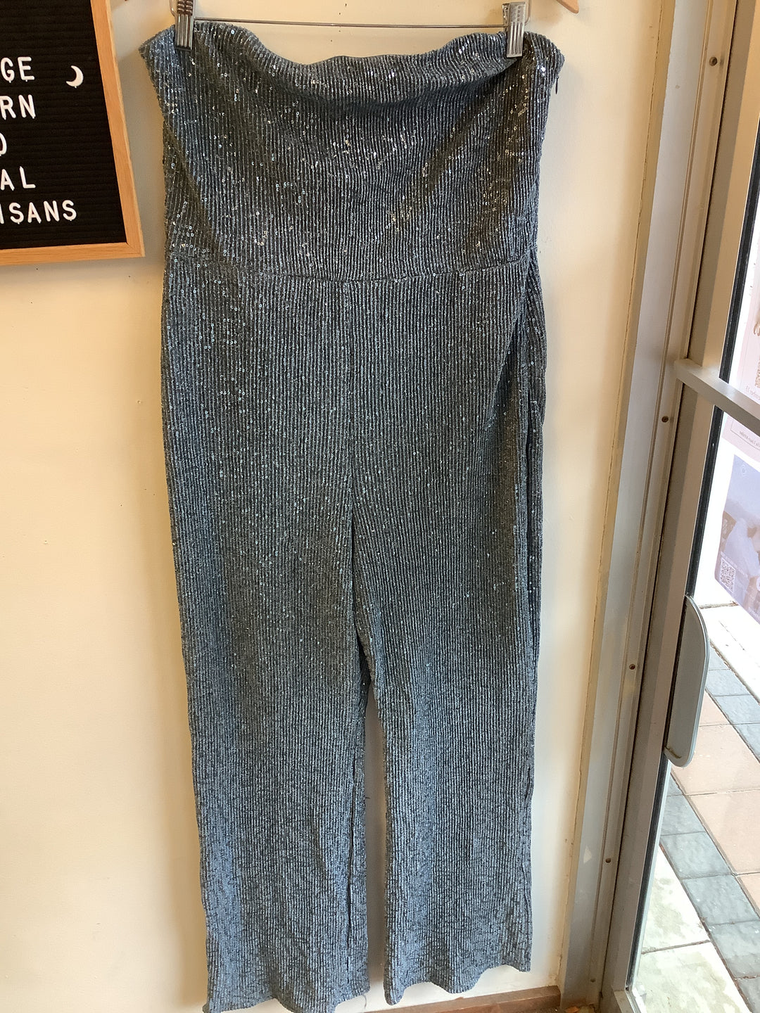 Vintage Silver Stardust Strapless Jumper