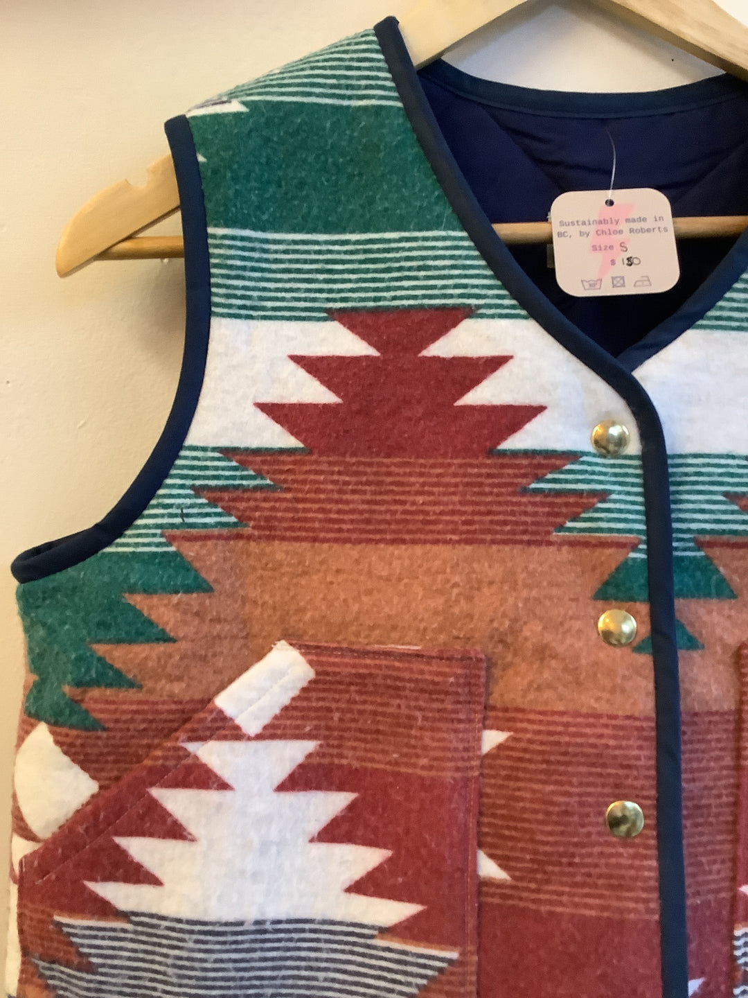 Boneyard Revival Quilted Southwest Vest- Nelson, BC