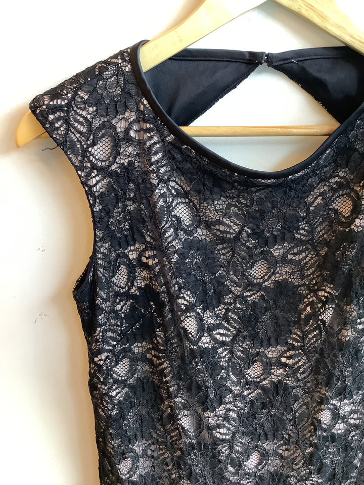 Vintage Black Lace Holiday Dress