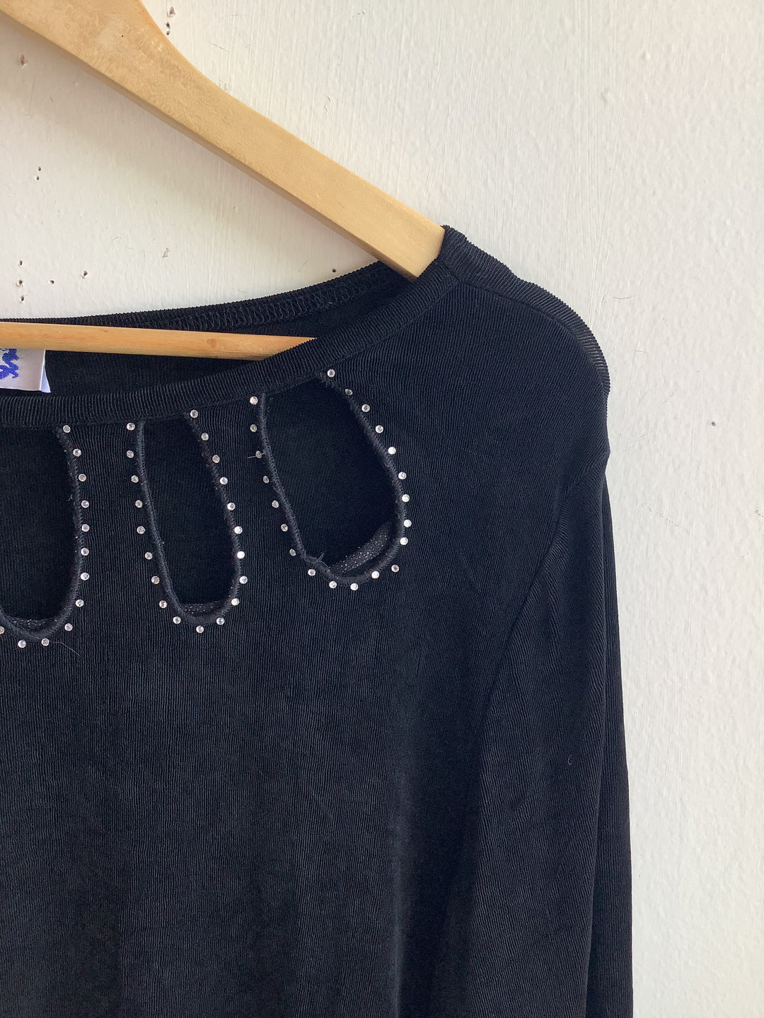 Noir Cutout Knit Top