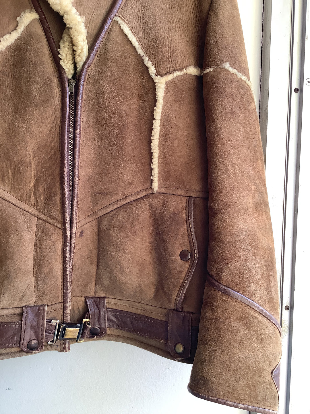 Vintage Shearling Aviator Jacket