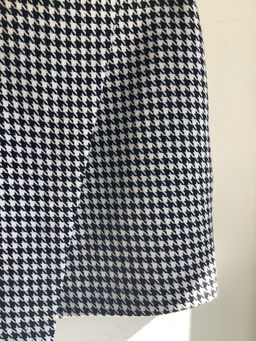 Vintage Black &amp; White Houndstooth Skirt