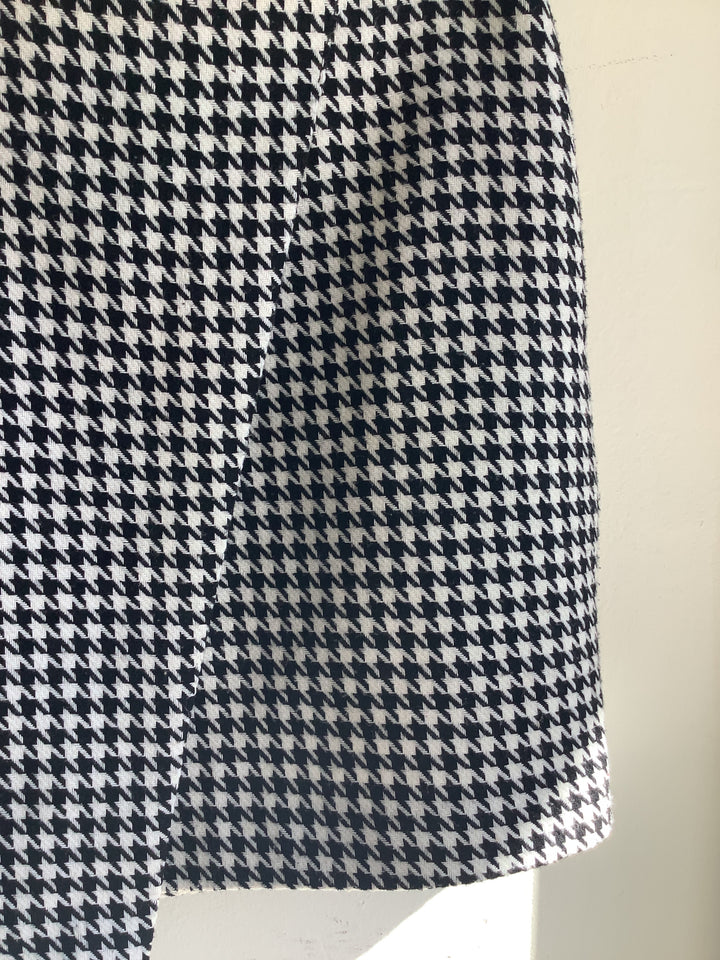Vintage Black &amp; White Houndstooth Skirt