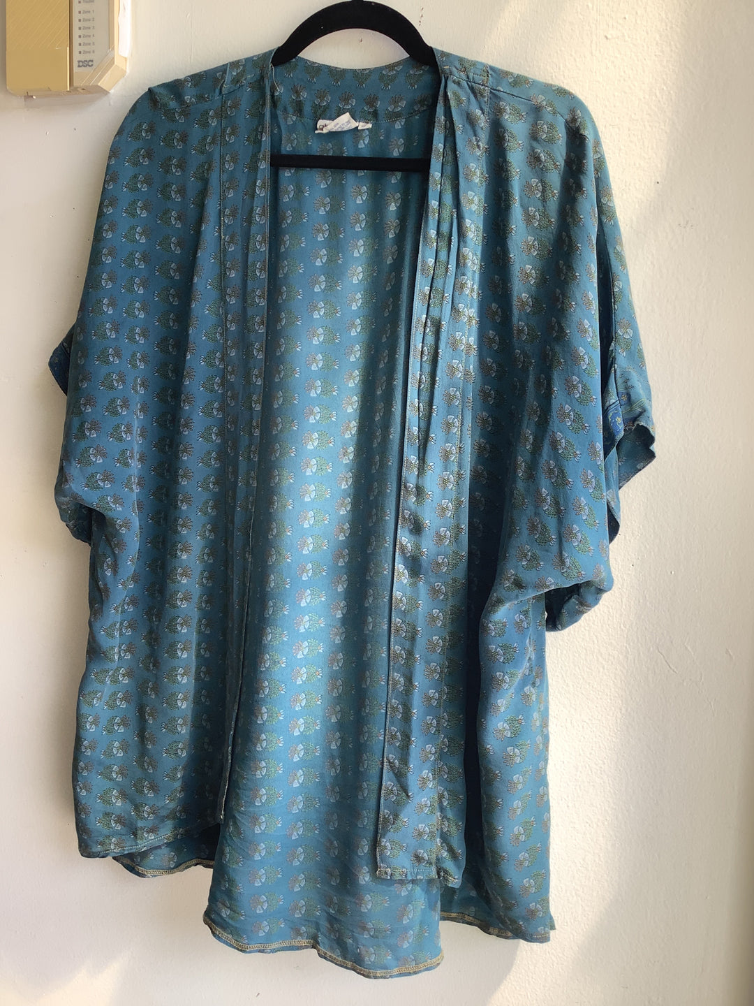 Sea Glass 100% Silk Boho Kimono