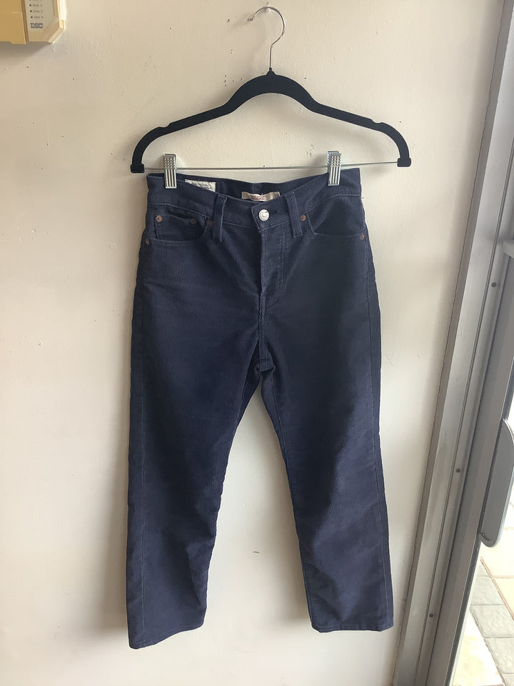 Levi’s Wedgie Straight Corduroy Pants – Navy