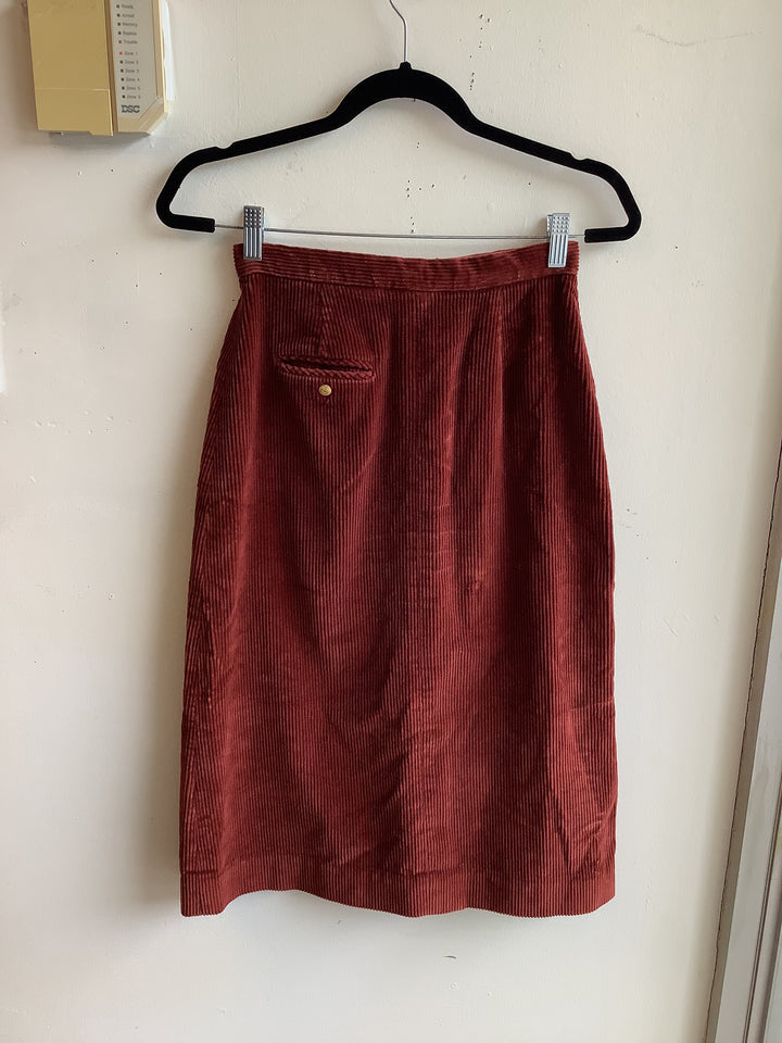 Autumn Orchard Corduroy Midi Skirt