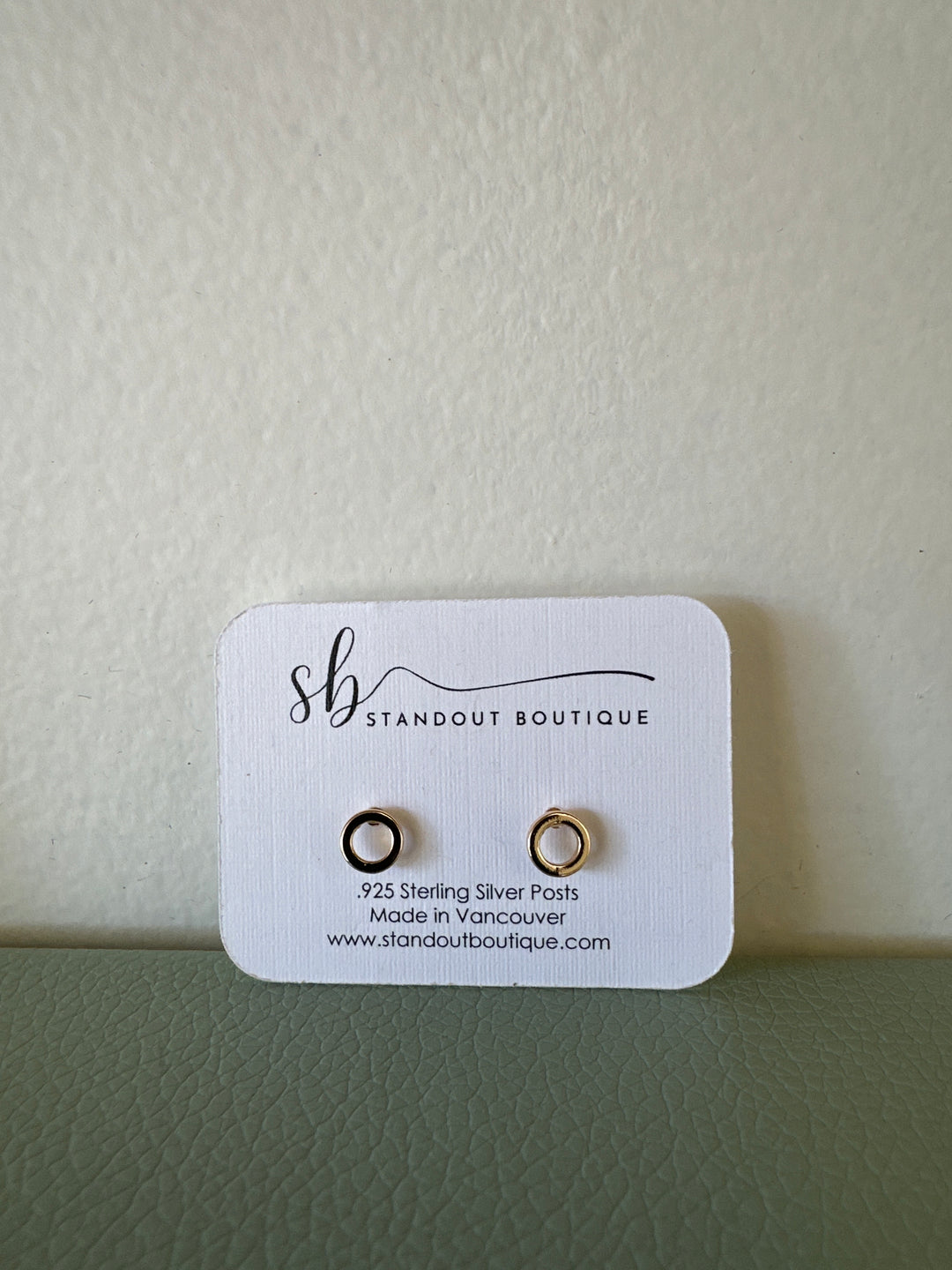 Standout Boutique Round Gold Studs