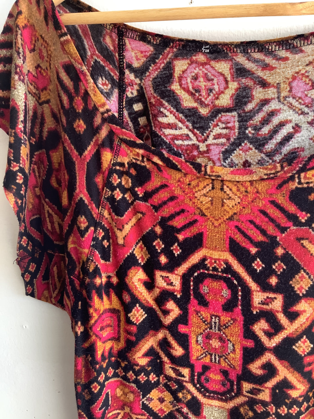 Boho Geometric Print Top