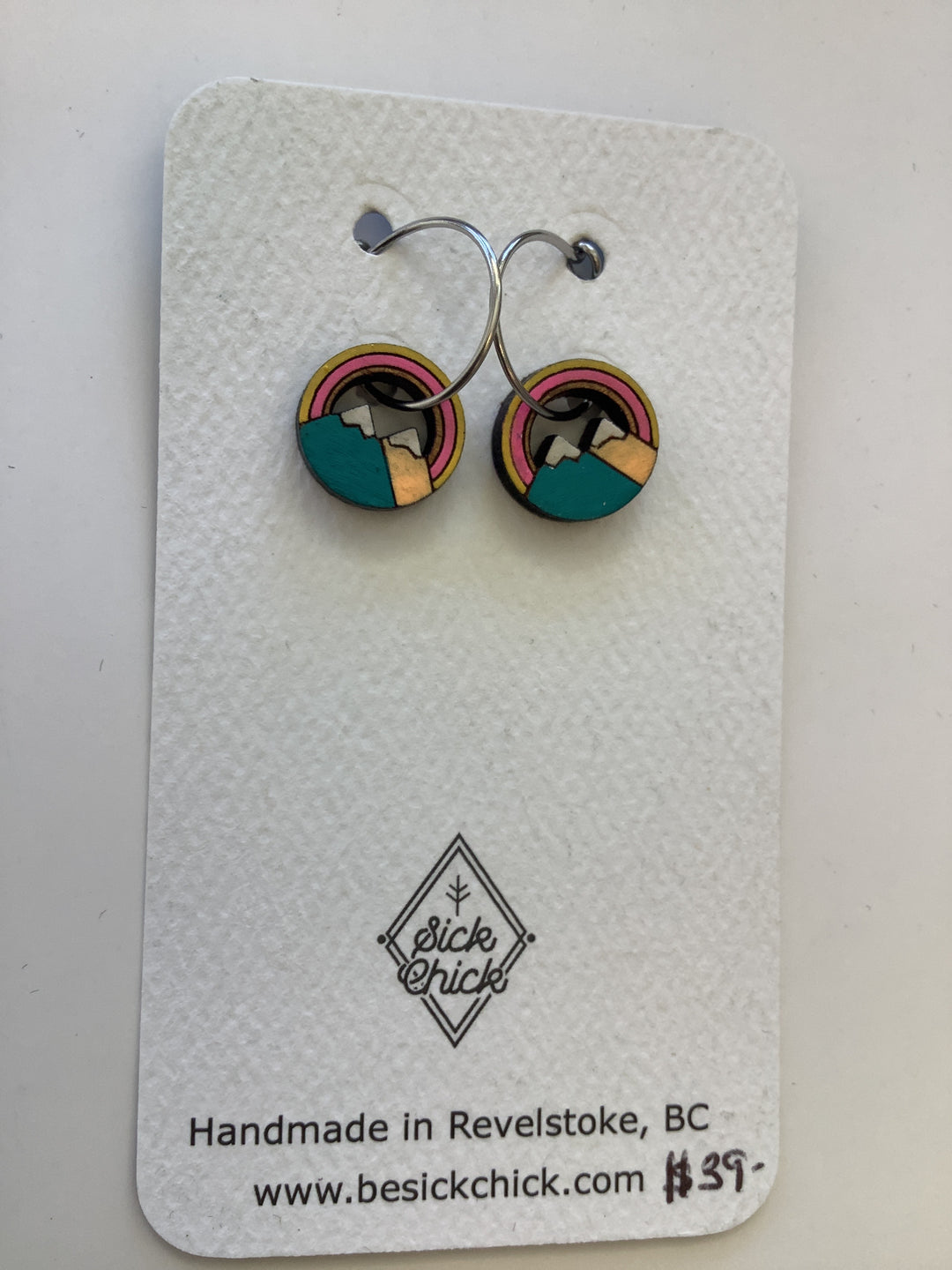 Mountain Circle Hoop Earrings - Sick Chick (Revelstoke, BC)