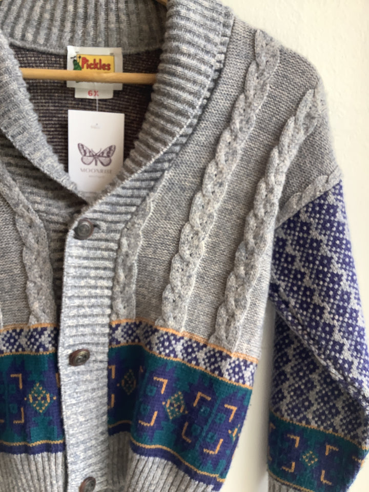 Vintage Pickled Kids Grandpa Cardigan