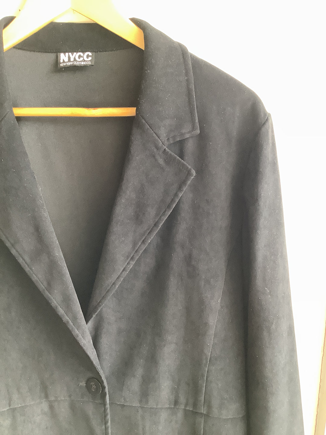 NYCC Black Faux Suede Blazer