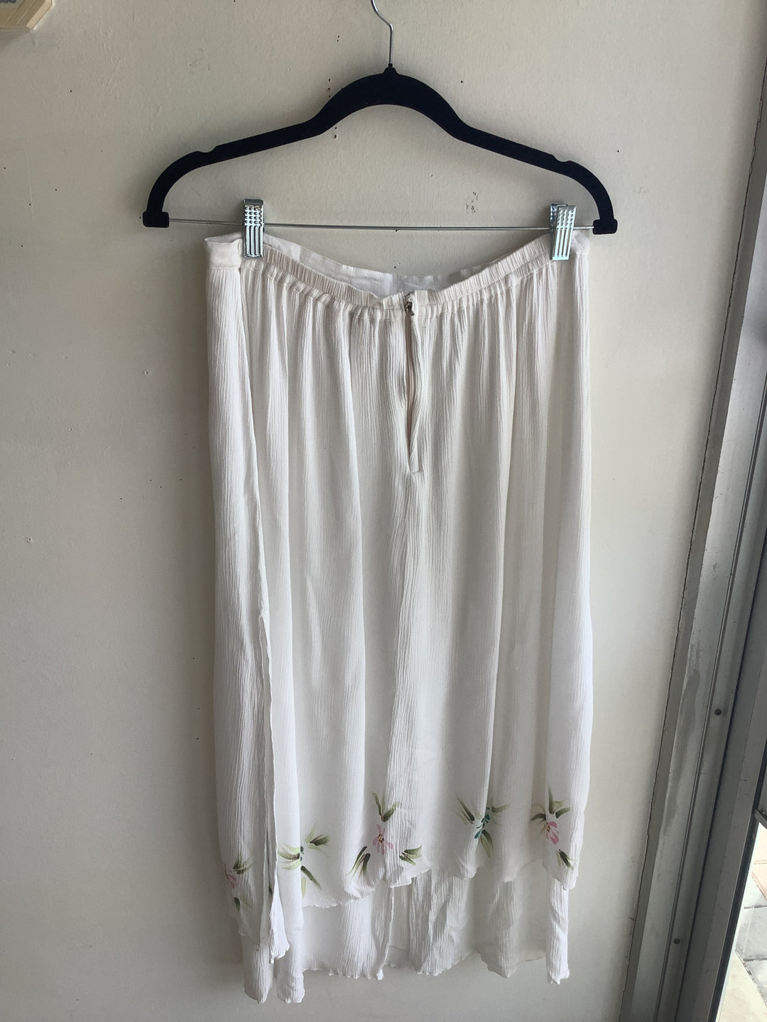 Blue Sky Design Embroidered Midi Skirt