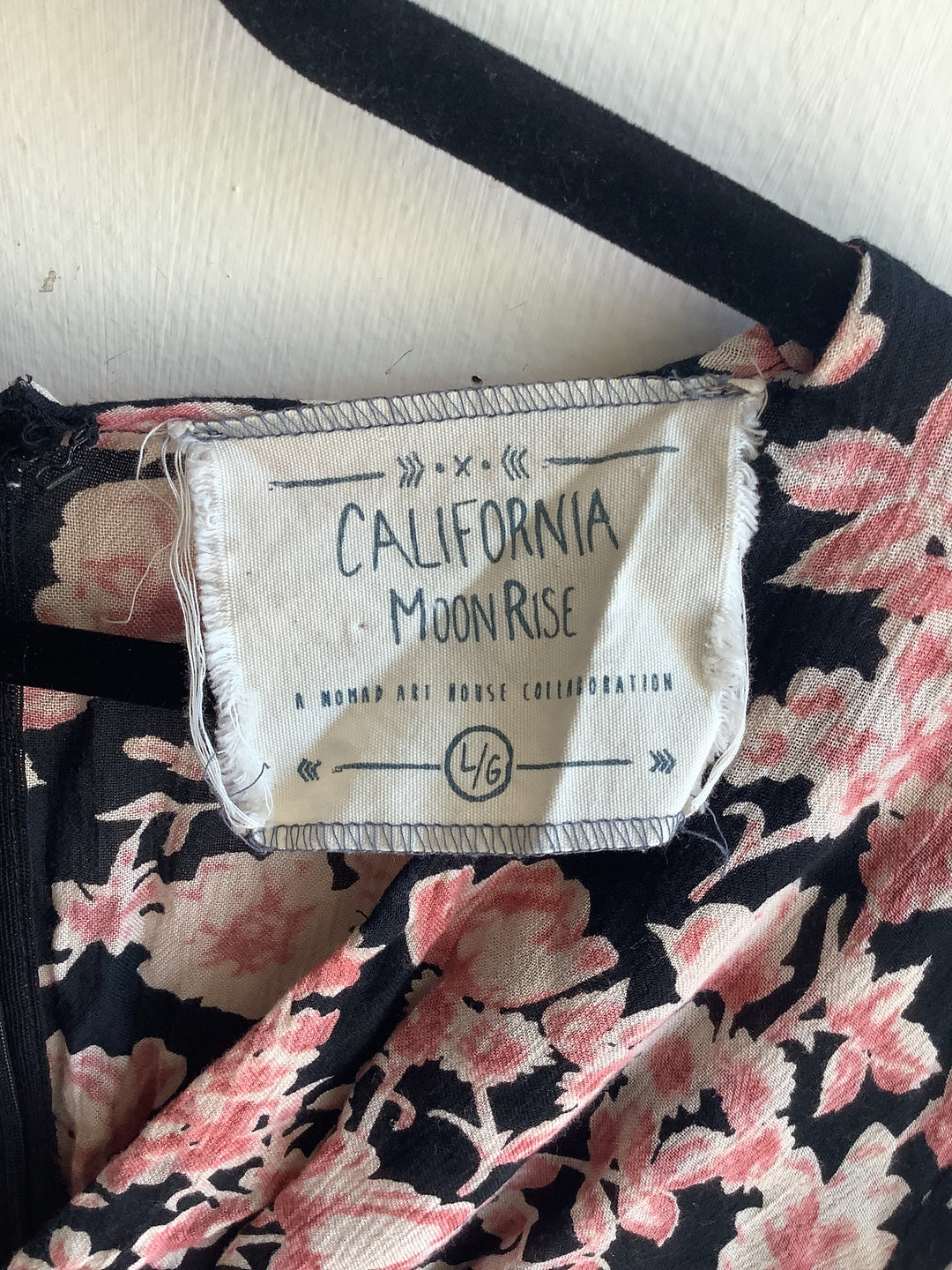 California Moonrise Floral Longsleeve Mini Dress