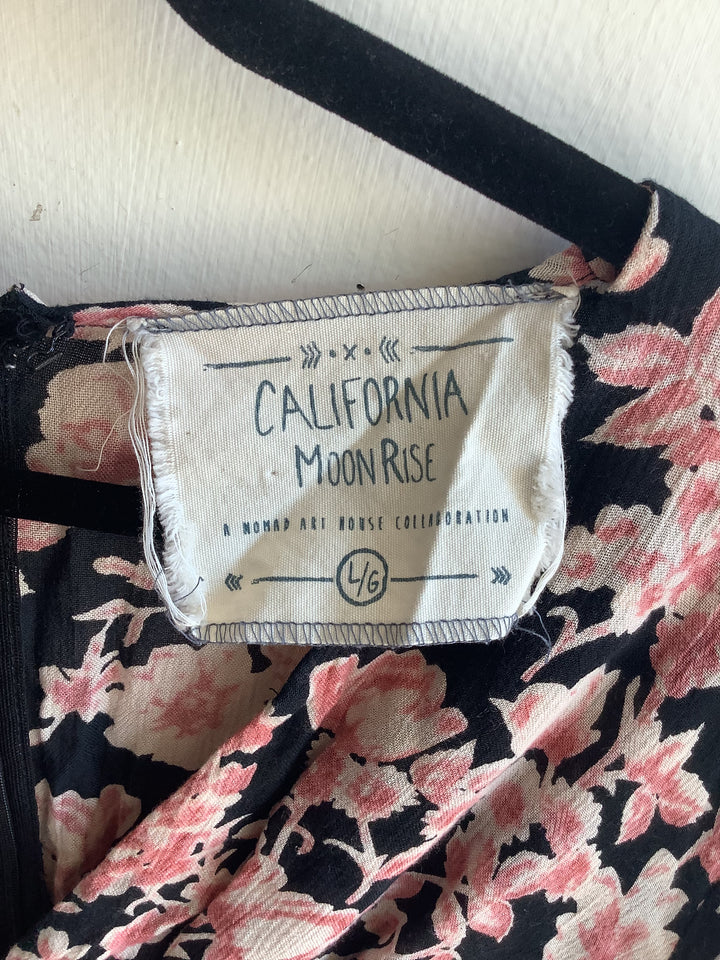 California Moonrise Floral Longsleeve Mini Dress