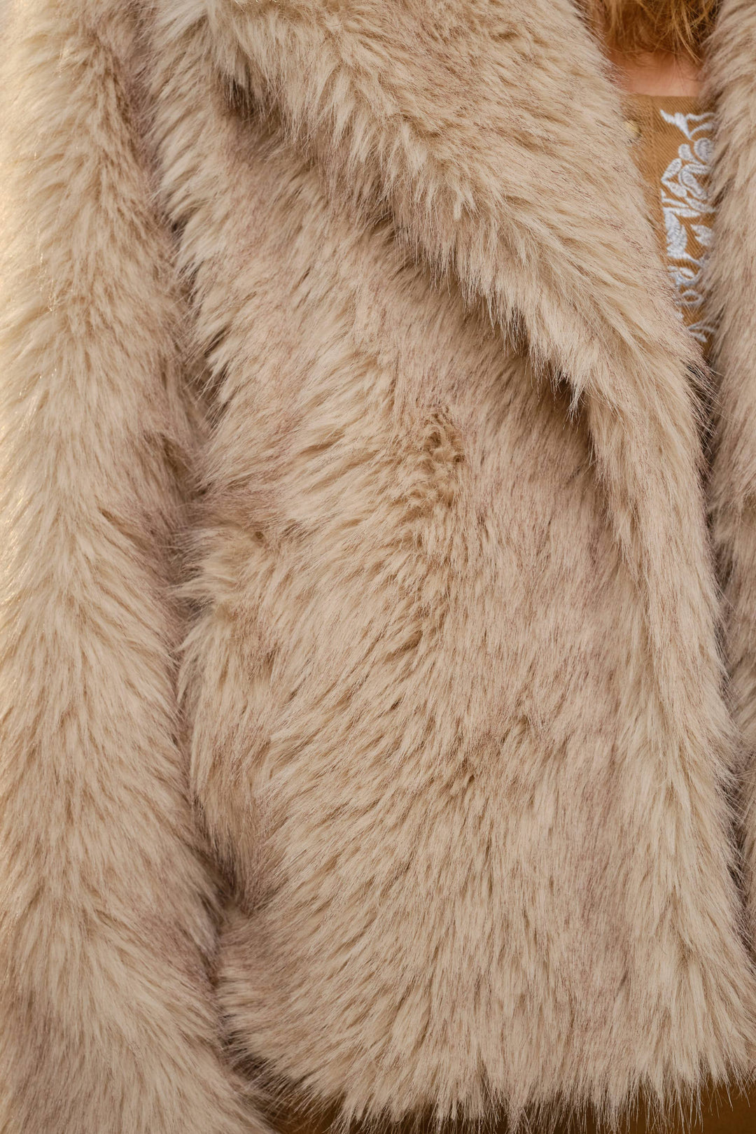 Ivory Moon Faux Fur Coat