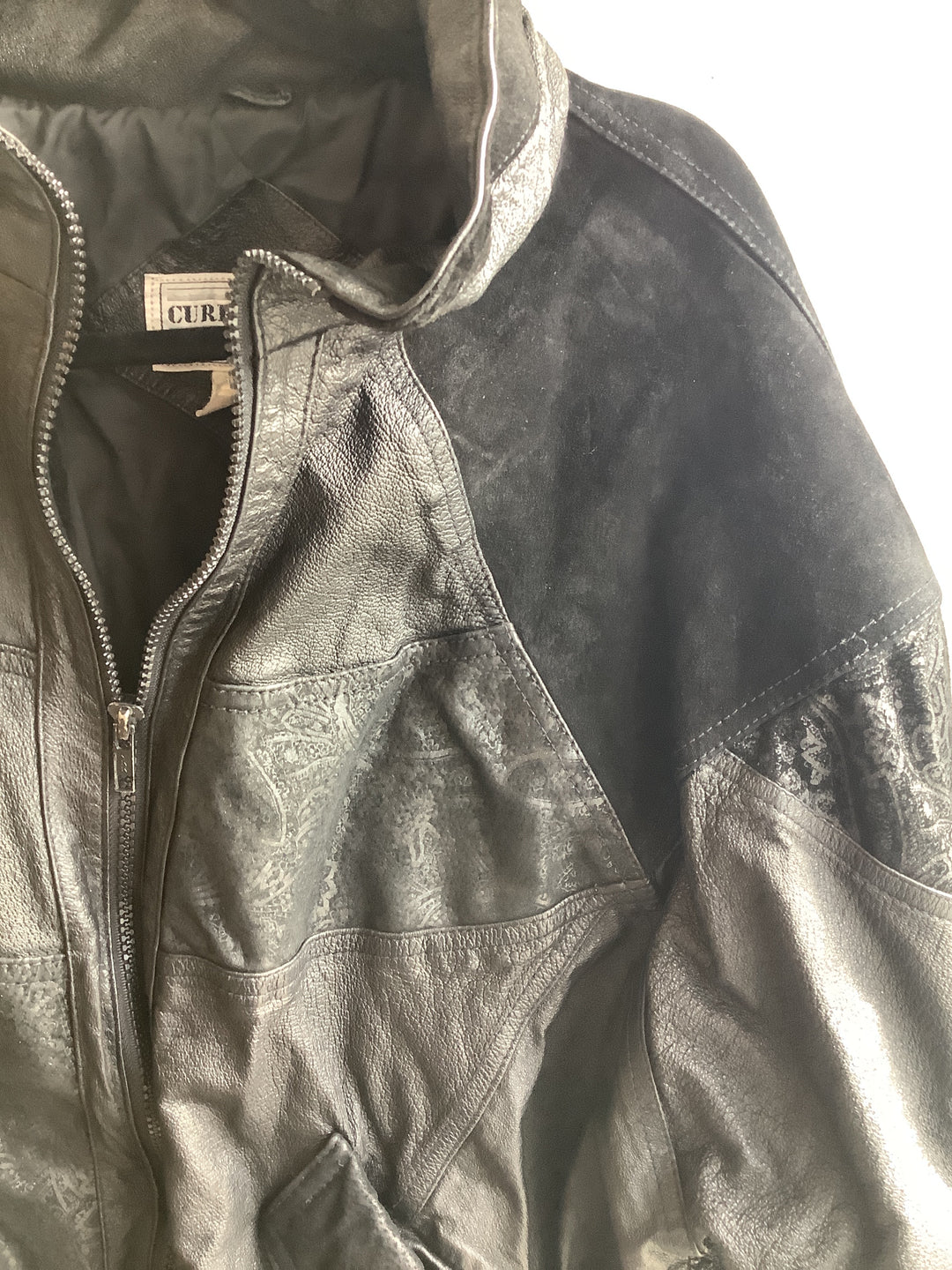 Vintage Rebel Patchwork Leather Jacket
