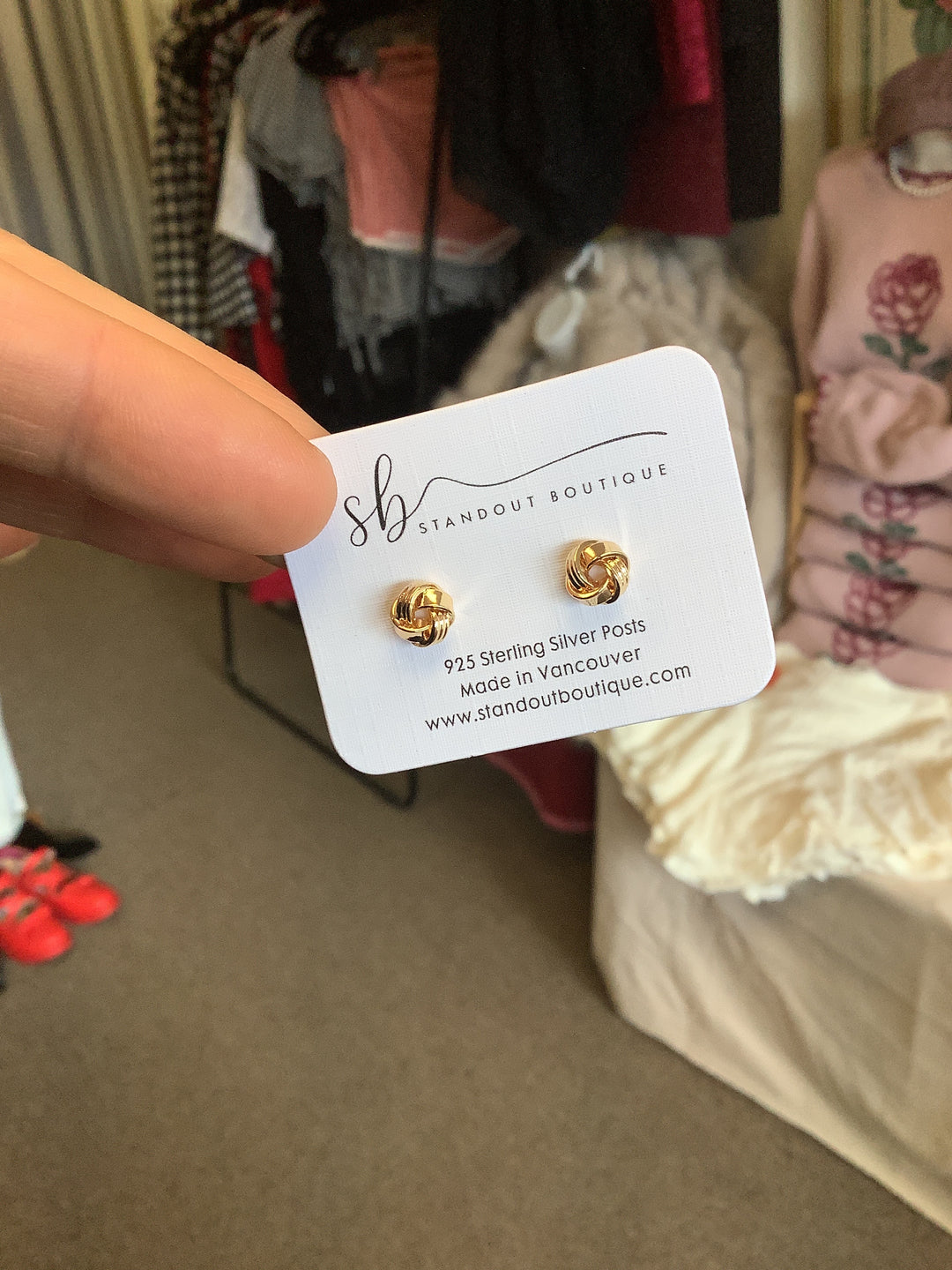Standout Boutique Knot Stud Earrings- Vancouver, BC