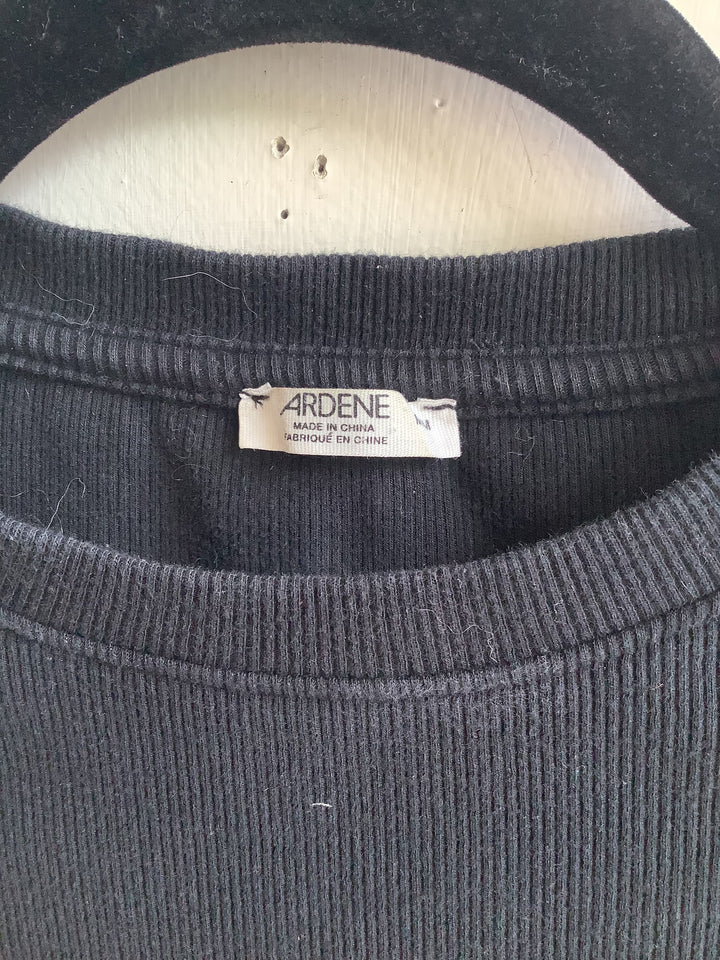 Black Crop Tee Shirt