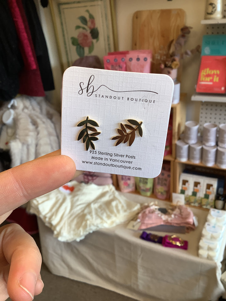 Standout Boutique Big Leaf Earrings- Vancouver, BC