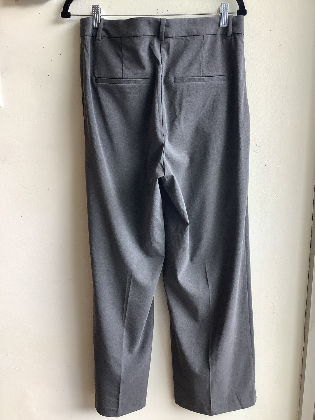 Grey Tailored Wide Leg Trousers
