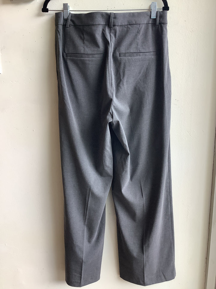 Grey Tailored Wide Leg Trousers