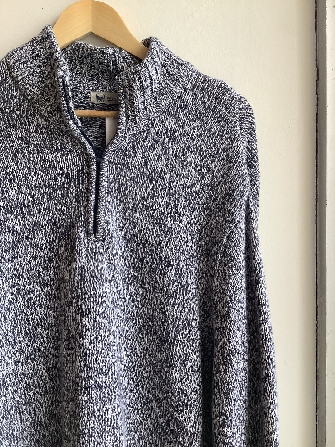 Wind River Marled Knit Quarter Zip Sweater