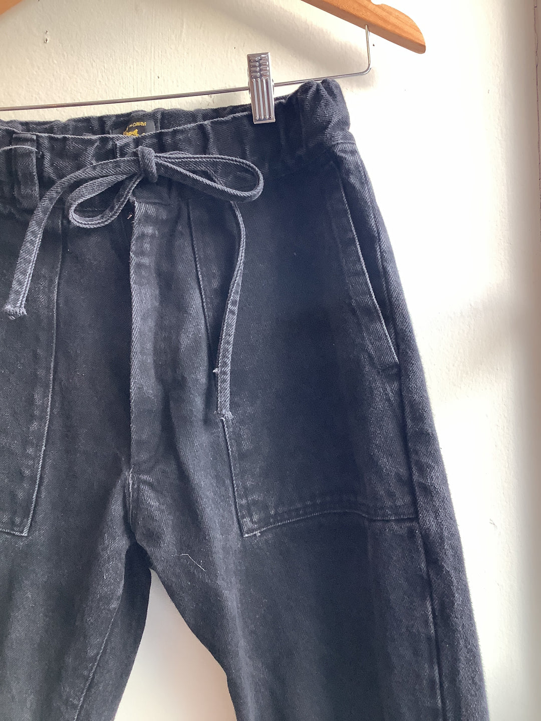 Vintage NAOP Black Drawstring Work Pant - Made in Canada