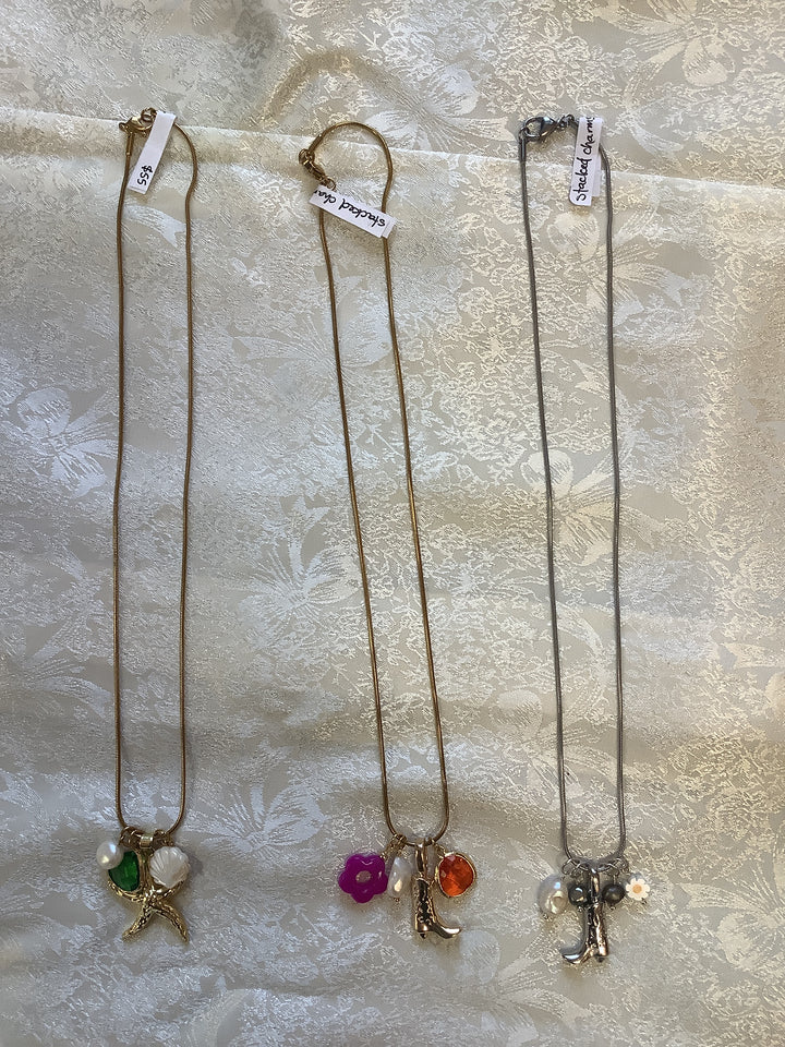 Wild Honey Stacked Chain Charms