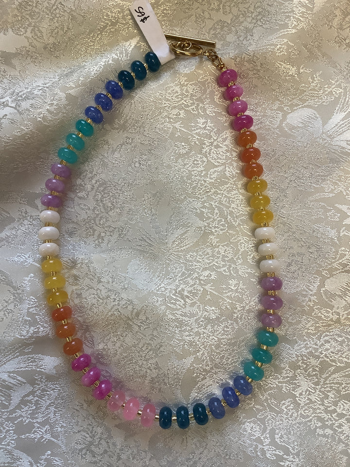 Wild Honey Crystal Beaded Necklace