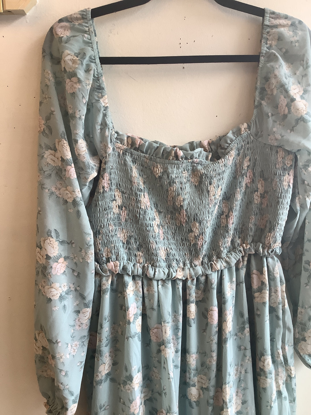 Sage Meadow Smocked Mini Dress