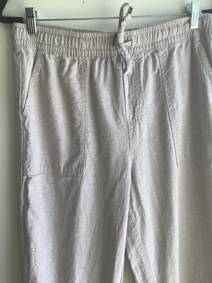 Soft Sand Linen Drawstring Pants
