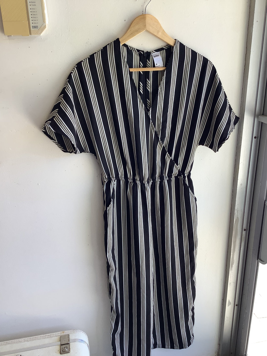 Classic Stripe Wrap Romper
