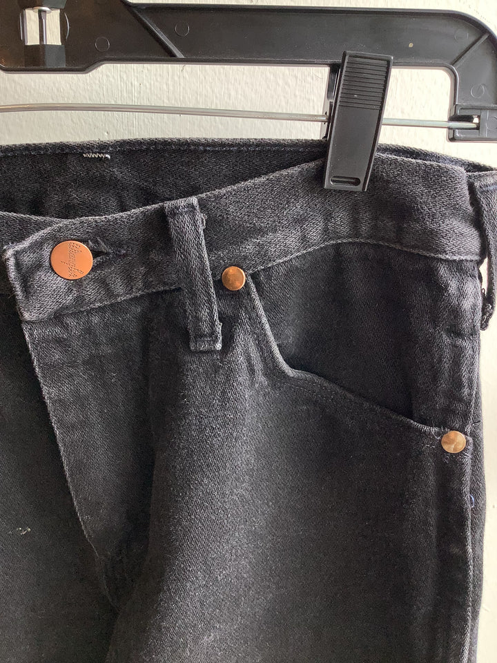 Wrangler Black High Rise Straight Leg Jeans