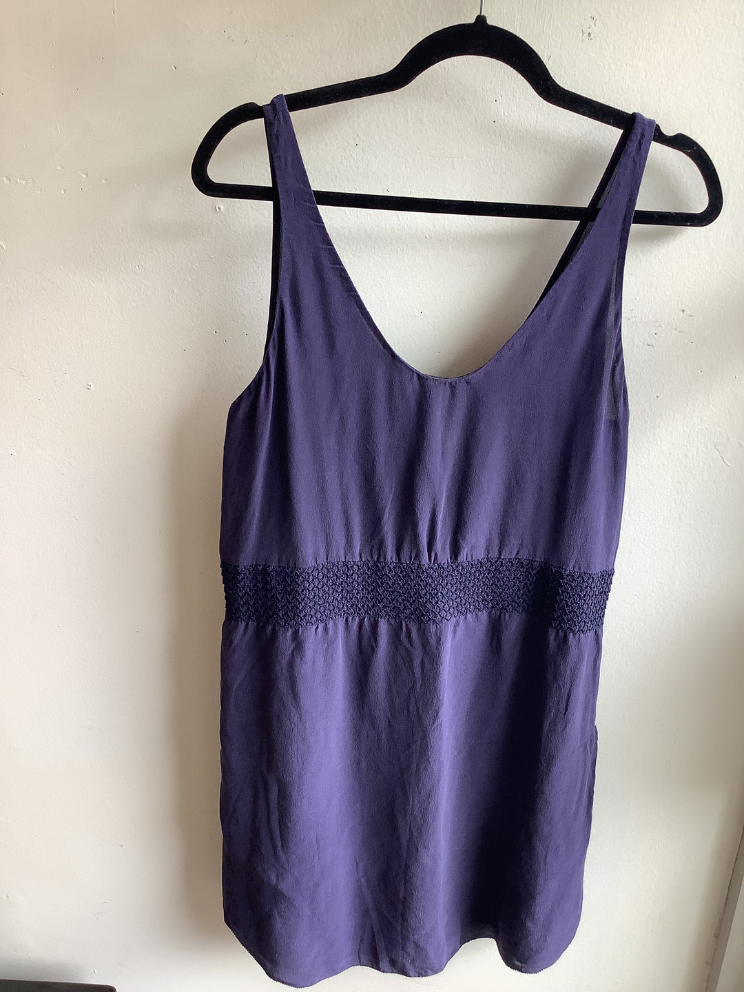100% Silk Indigo Tunic Tank Top
