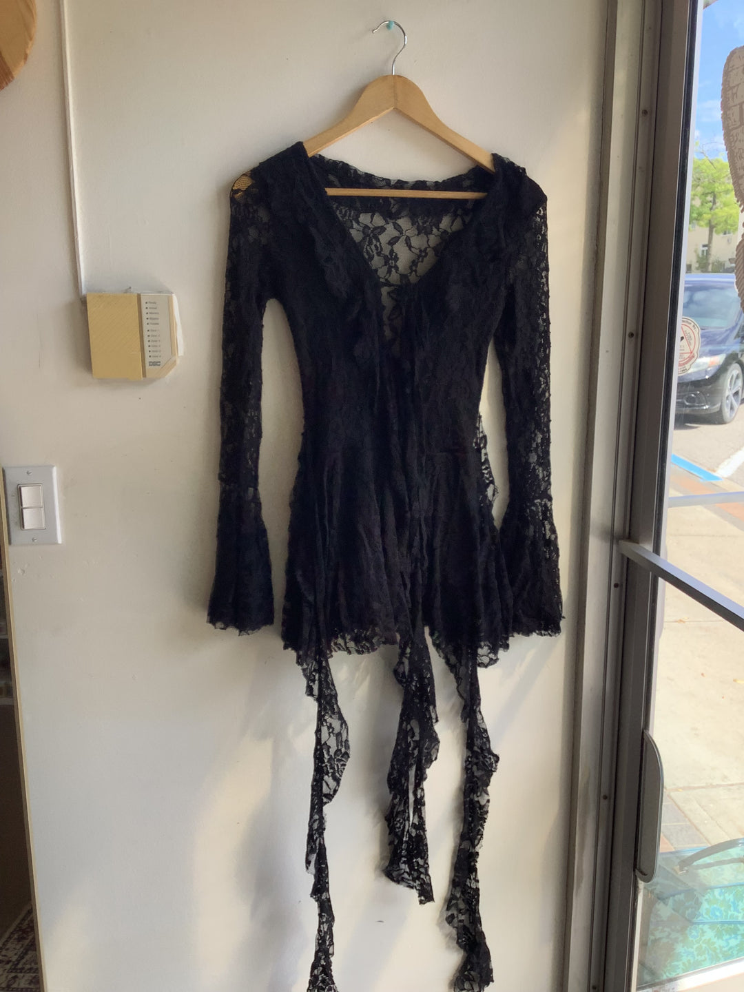 Midnight Fairy Bell Sleeve Romper