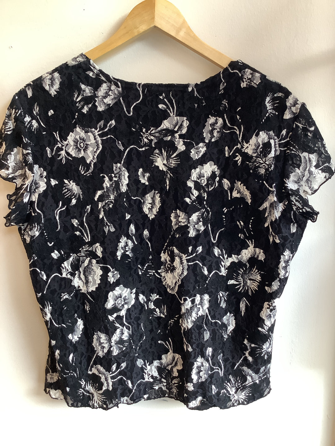 Vintage Lace Floral Knit Tee