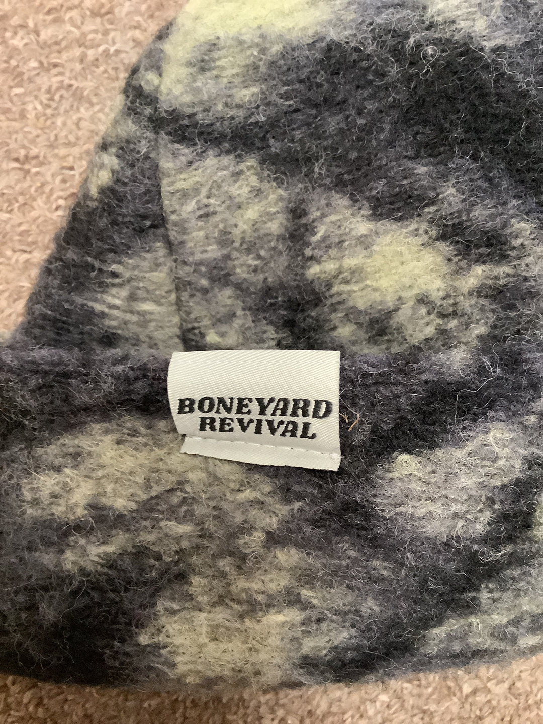 Boneyard Revival Tie dyed Wool Toque