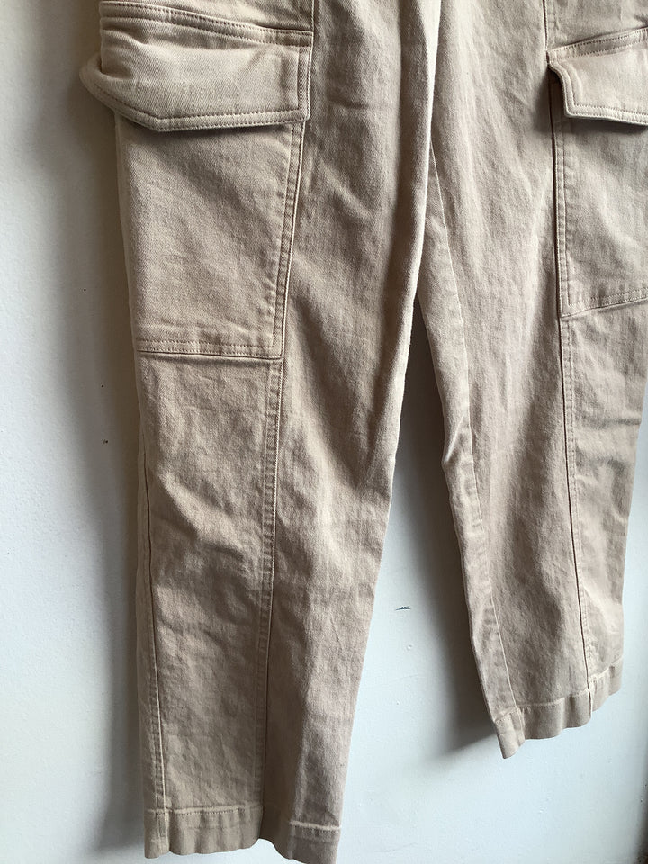Dissh Beige Utility Cargo Pants