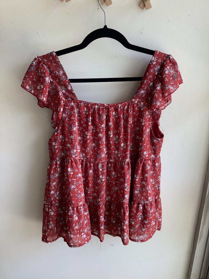 Wildflower Flutter Babydoll Top