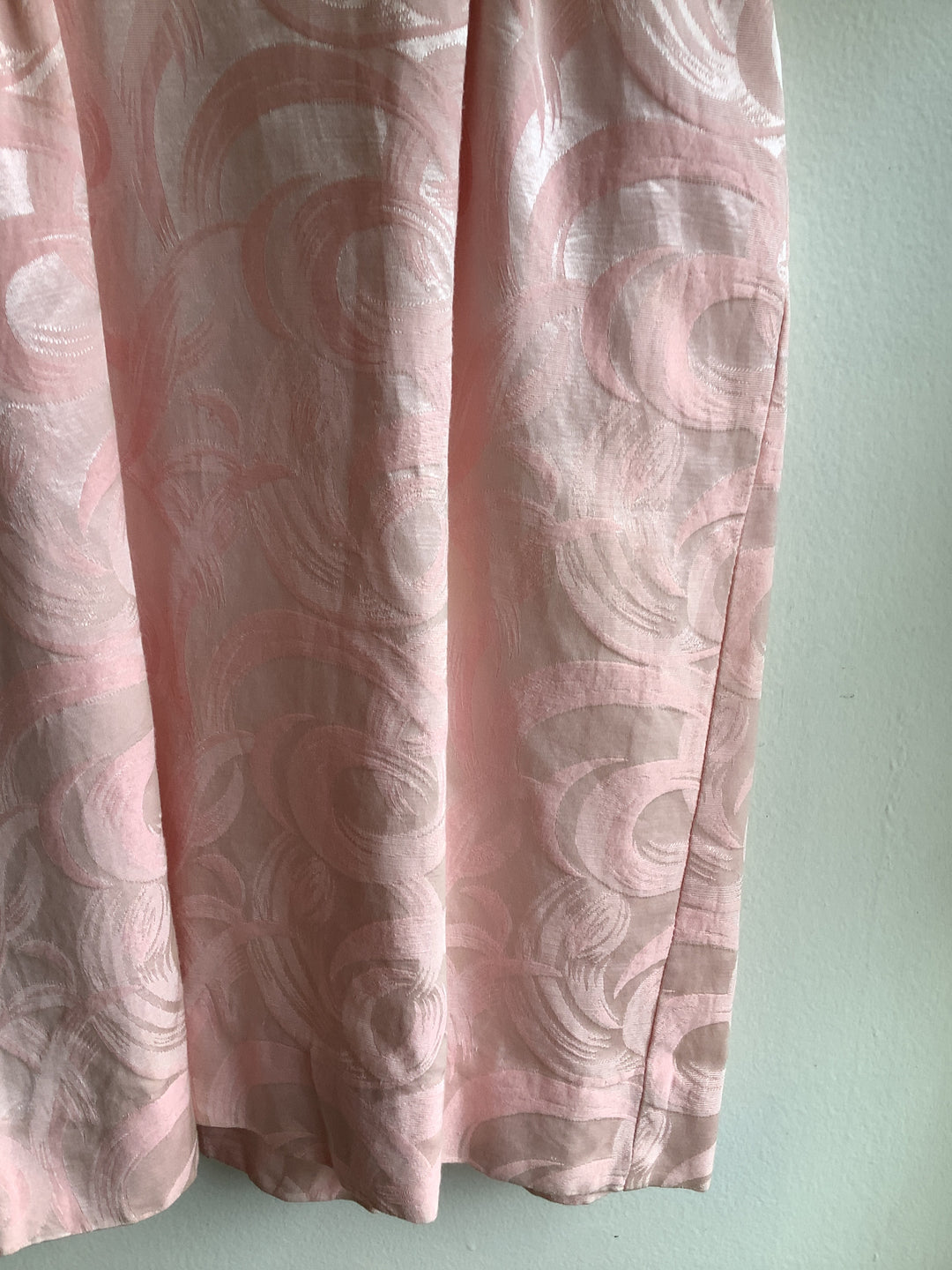Vintage Nicole Pink Brocade Mini Dress