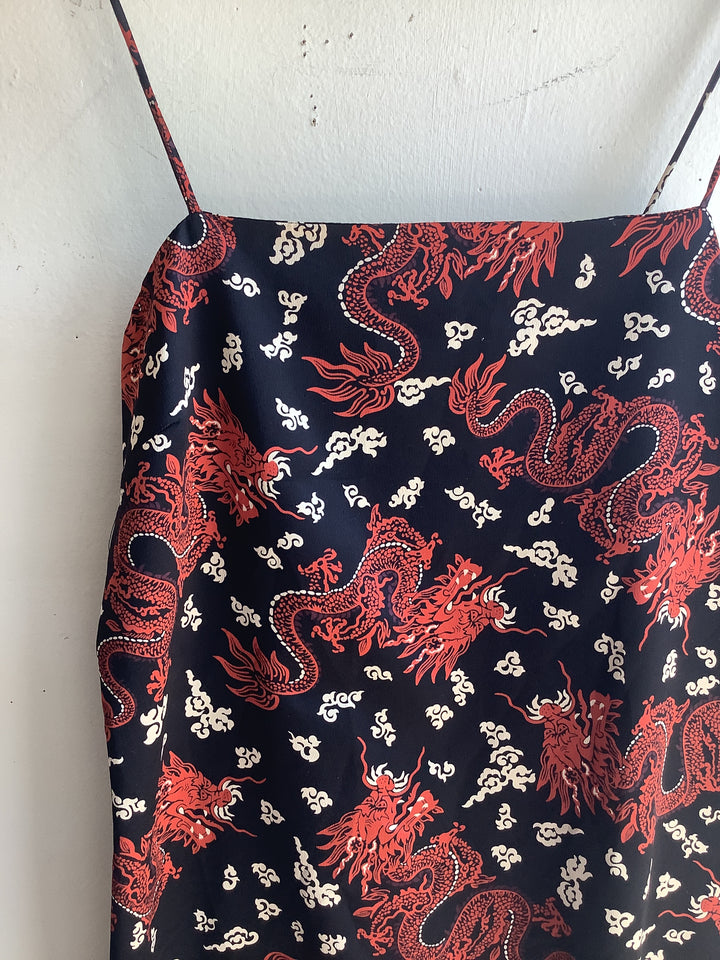 Zara Dragon Mini Slip Dress