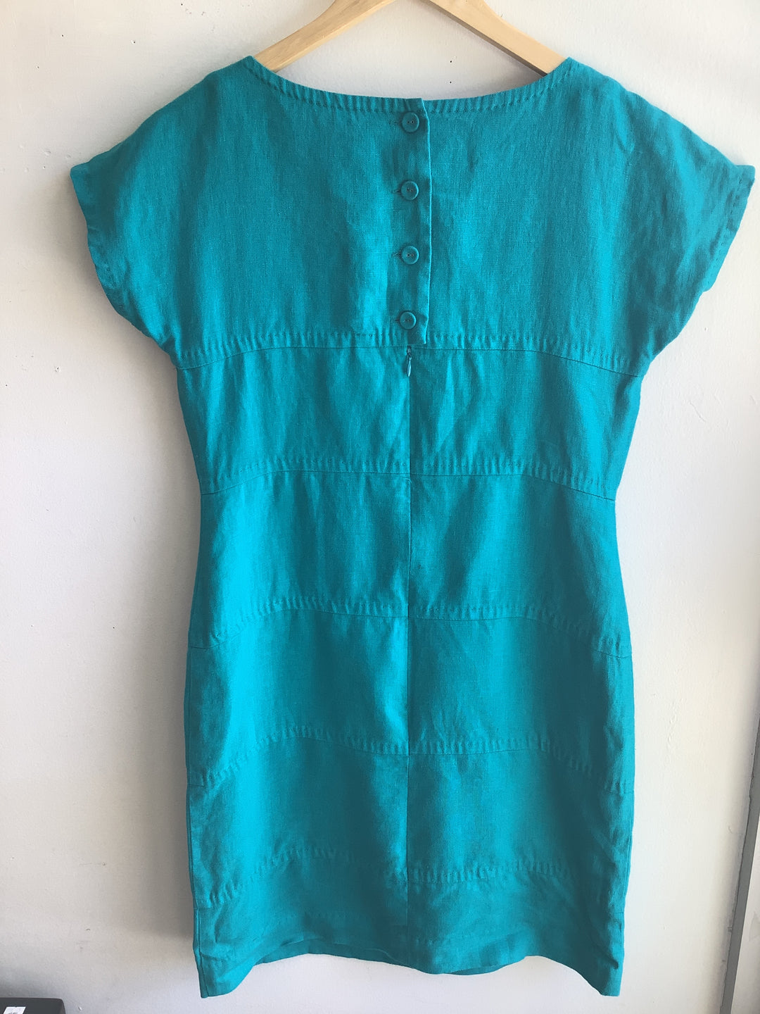 Linen Turquoise Shift Dress