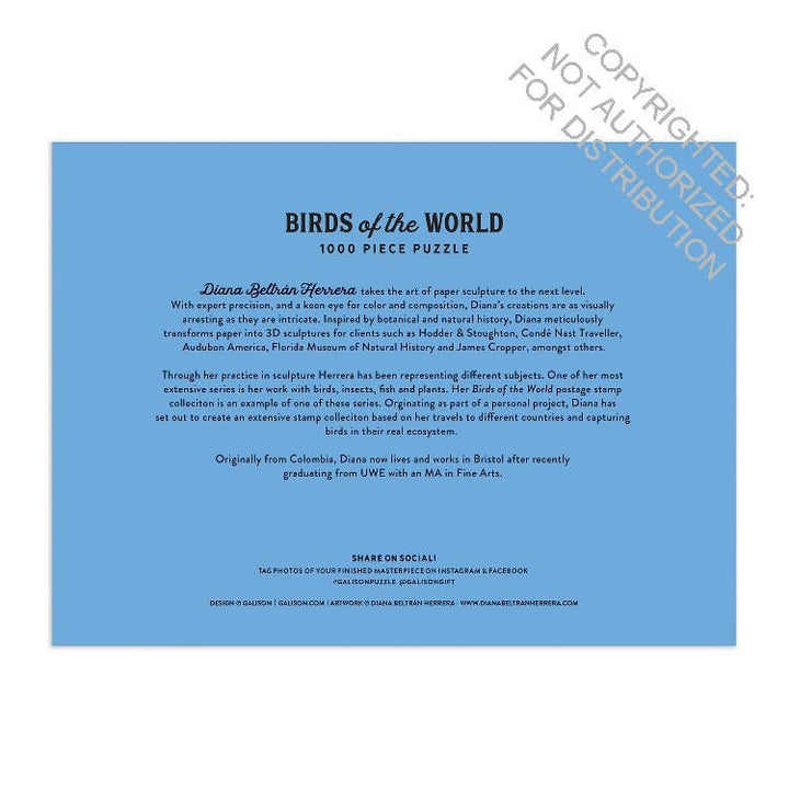 Birds of the World 1000 Piece Puzzle