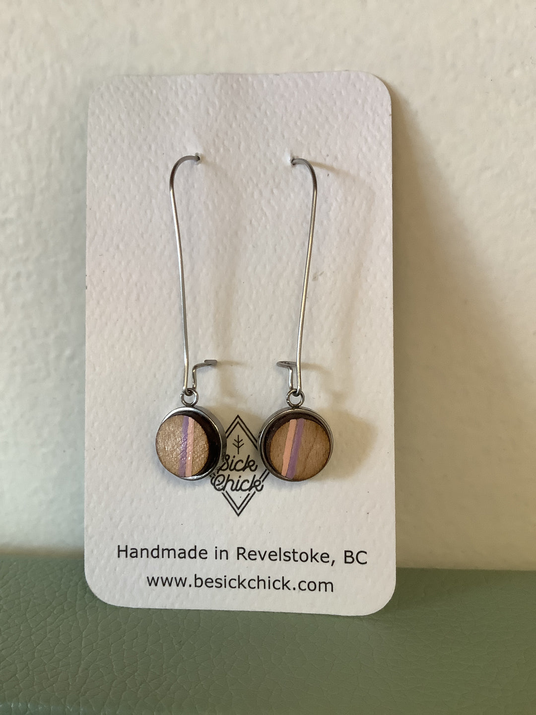 Sick Chick Small Circle Dangle Earrings #26