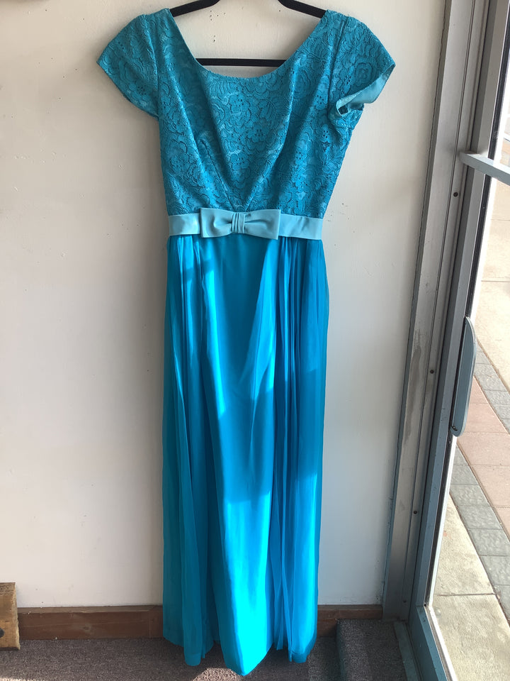1960’s Handmade Turquoise Bridesmaid Dress