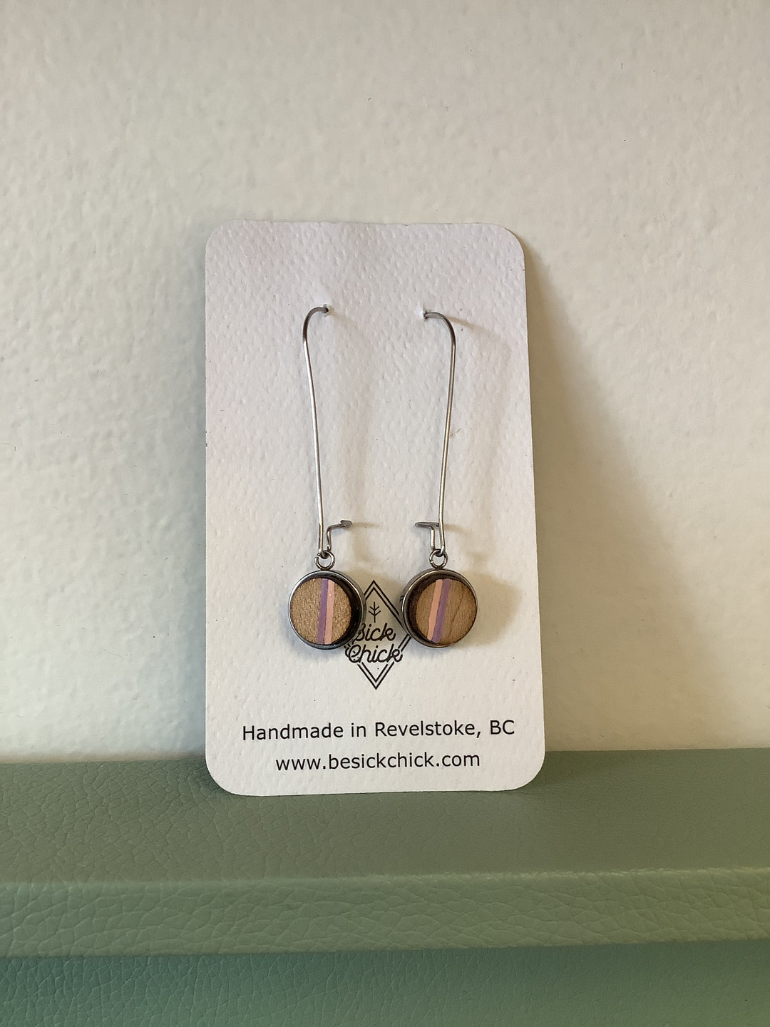 Sick Chick Small Circle Dangle Earrings #26