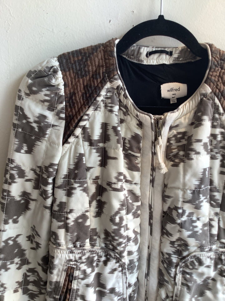 Wilfred two Quilted Ikat Print Jacket